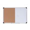Universal 36 in. x 24 in. Melamine Cork/Dry Erase Board - Tan/White Surface, Aluminum/Plastic Frame